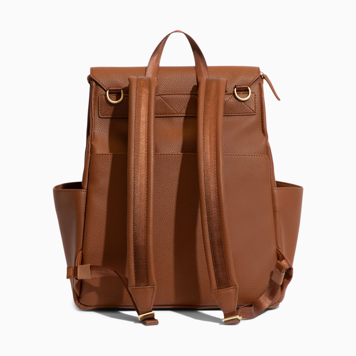 Freshly Picked Convertible Classic Diaper Bag II - Cognac.