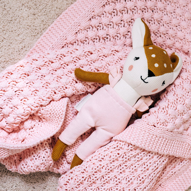 Tiny Kind 2-Piece Chunky Blanket Set.