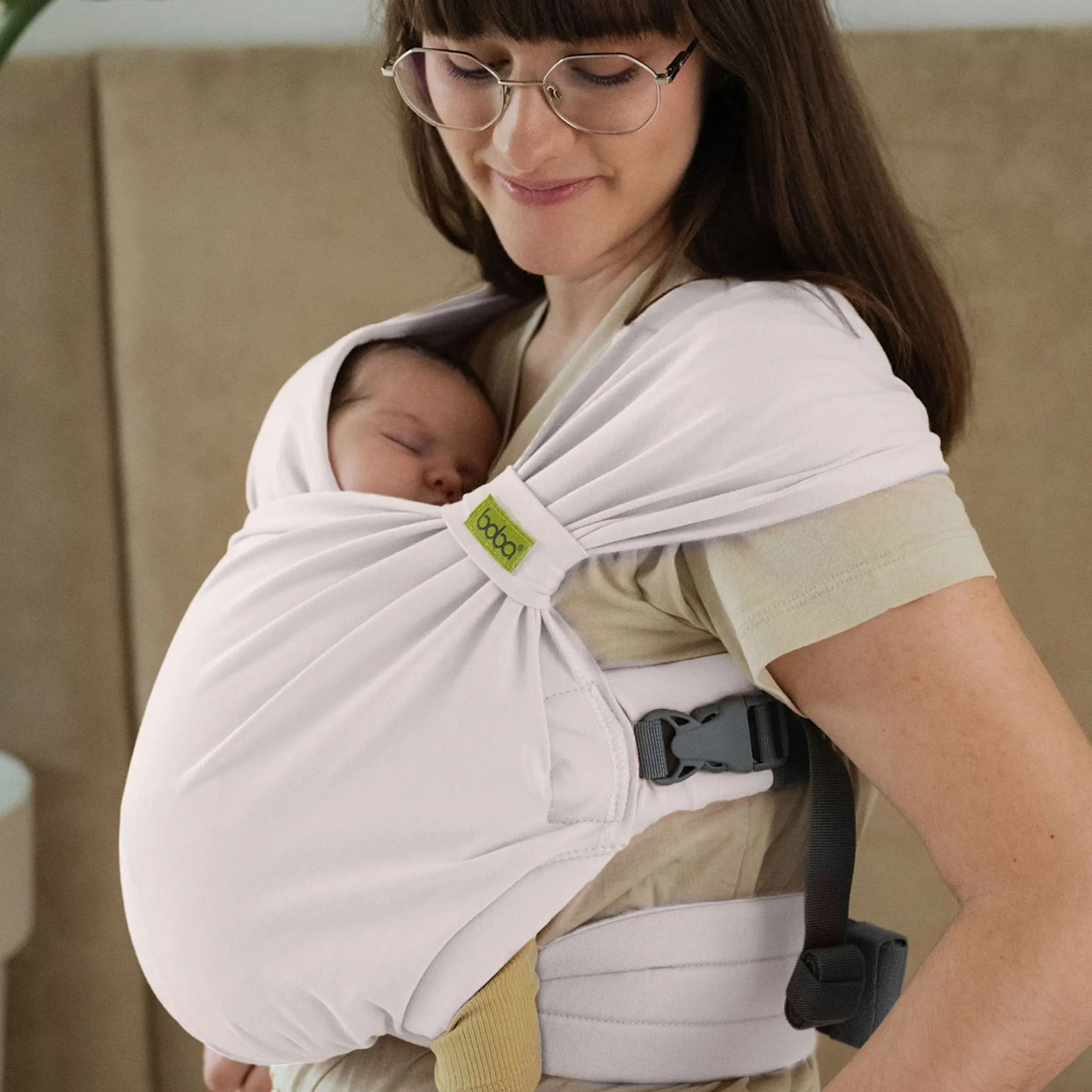 Boba Bliss Baby Carrier - Organic Stone.