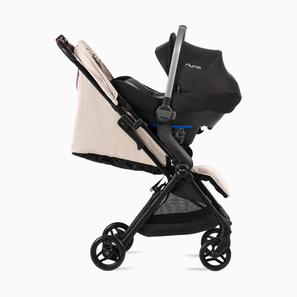 Silver Cross Jet 5 Double Car Seat Adapters - Black.