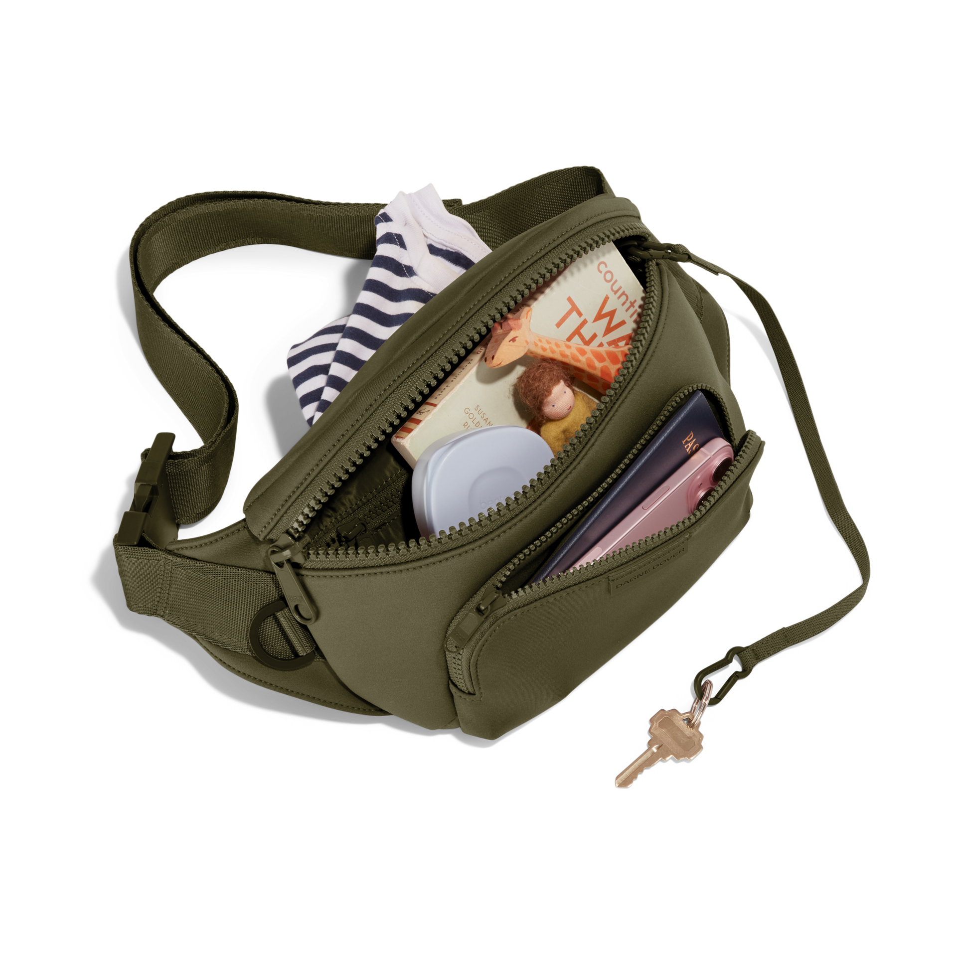 Dagne Dover Jax Fanny Pack - Dark Moss.