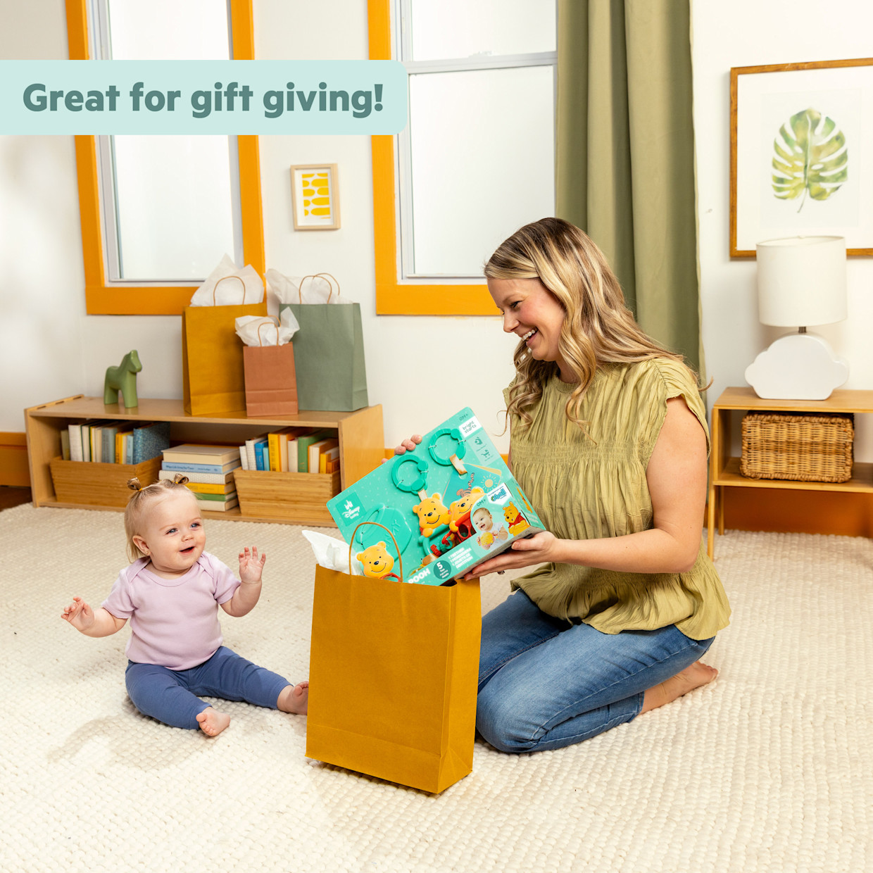 Bright Starts Disney Baby Winnie the Pooh Silly Ole Bundle Gift Set.