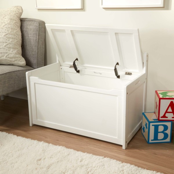 Melissa & Doug Wooden Toy Chest - White.