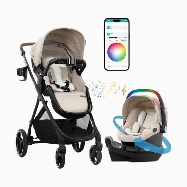 Evenflo Shyft Intuiti+ Travel System featuring Revolve180 LiteMax NXT with SensorySoothe.