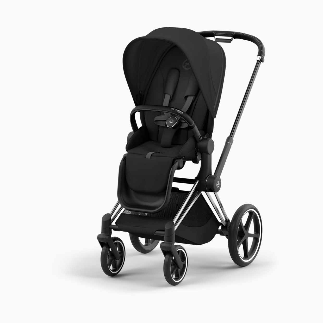 Cybex PRIAM 4 Stroller - Sepia Black/Chrome Frame.