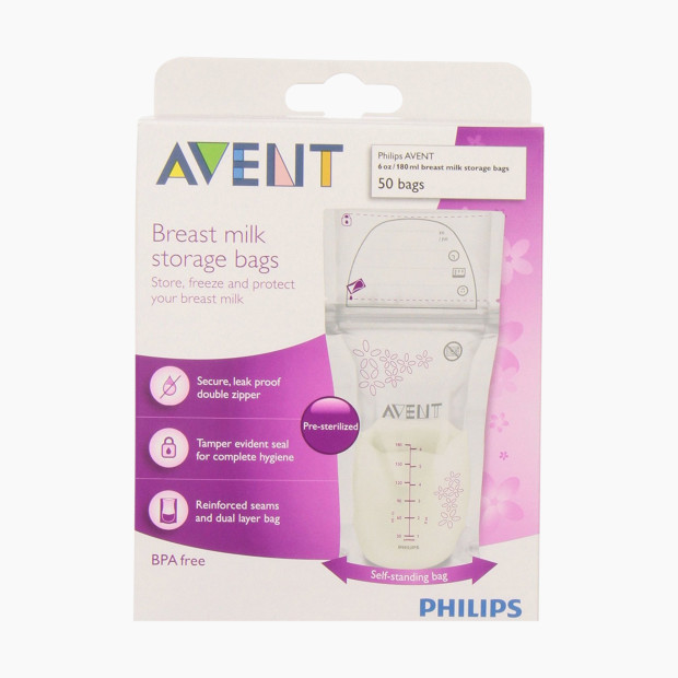 Philips Avent Breast Milk Storage Bags - 6 Oz, 50.