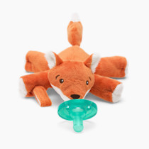 Philips Avent Soothie Snuggle Pacifier Holder with Detachable Pacifier, 0m+, Fox, SCF347/08