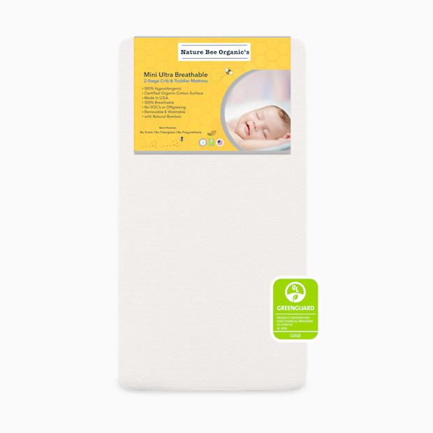 Nature Bee Organic's Mini Crib Size 2-Stage Mattress.