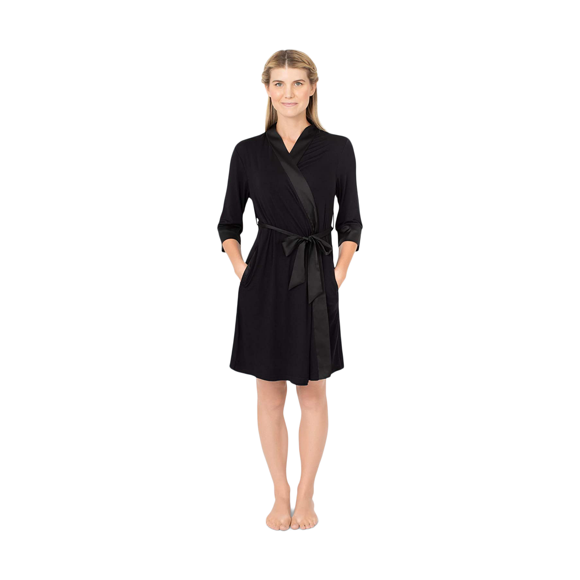 Kindred Bravely Emmaline Maternity & Nursing Robe - Black, Large/X-Large - $46.90.