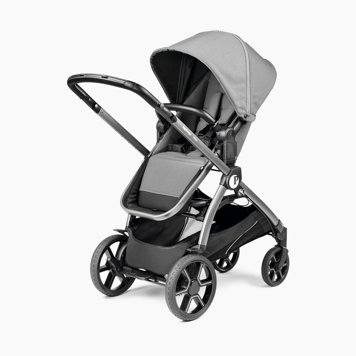 Peg Perego Ypsi Compact Single to Double Stroller - Mercury.
