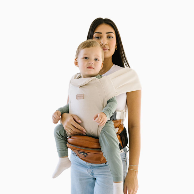 Tushbaby Hip Seat Hands-Free Attachment.