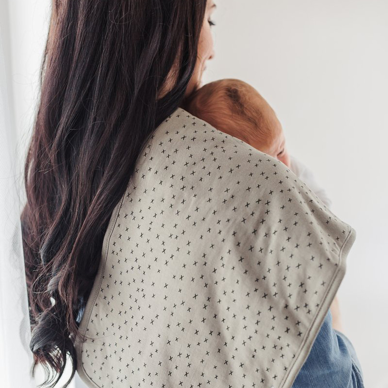 Copper Pearl Printed Burp Cloth Set - Alta.