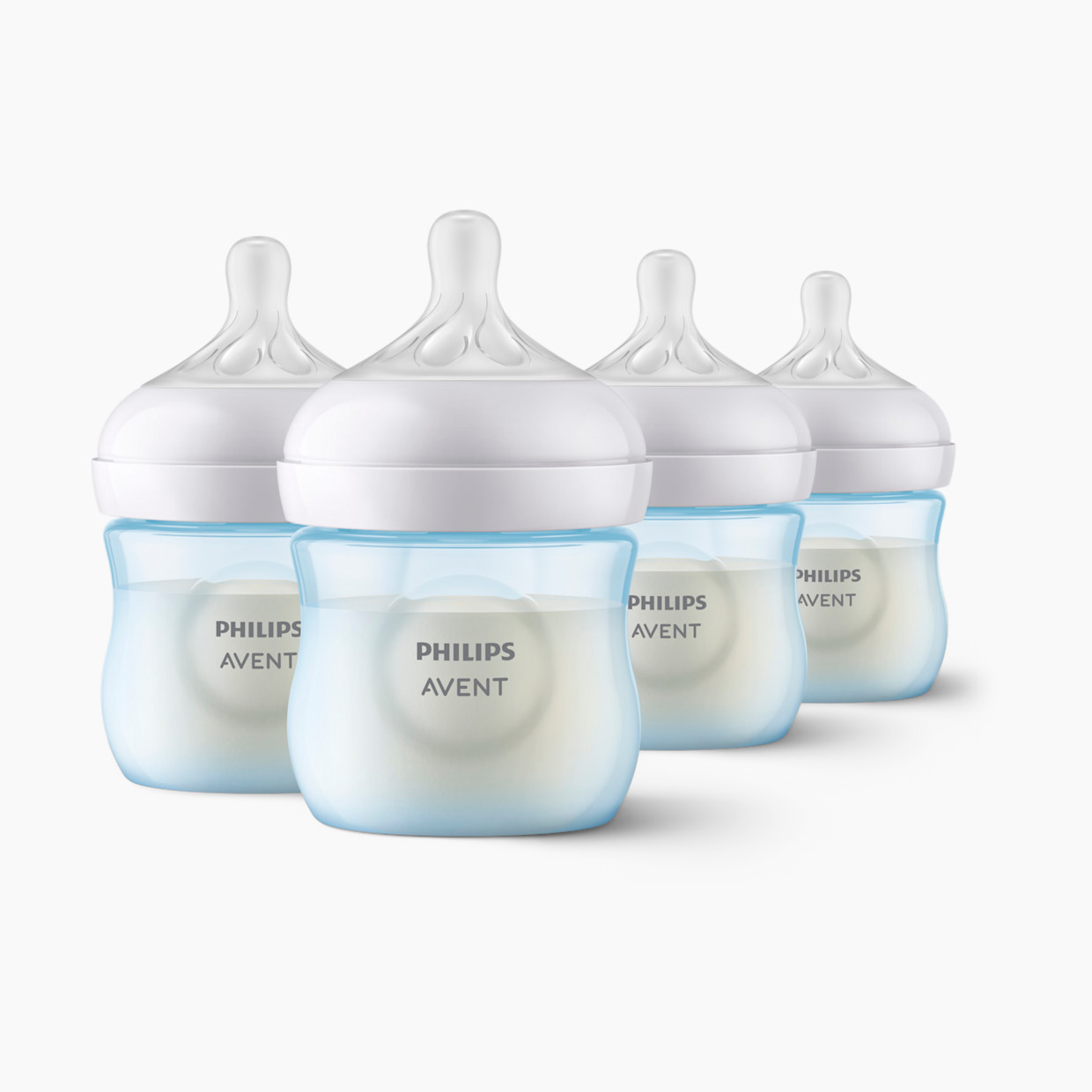 Philips Avent Natural Baby Bottle with Natural Response Nipple - Blue, 4 Oz, 4.