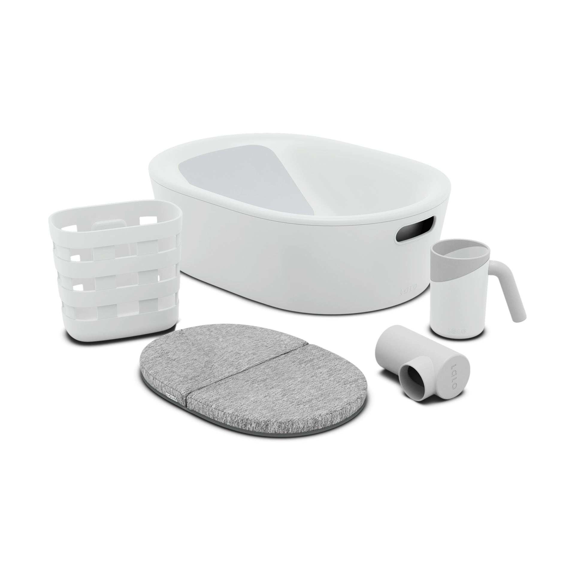 Lalo Bathtime Full Kit - Tub & Accessories.