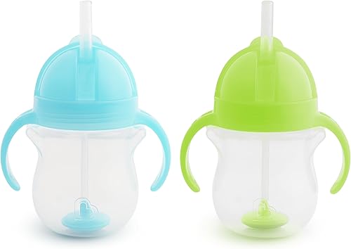 Munchkin Weighted Straw Trainer Cup with Click Lock Lid.