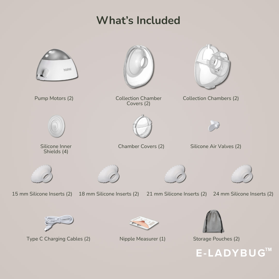 Haakaa E-Ladybug Wearable Electric Breast Pump.