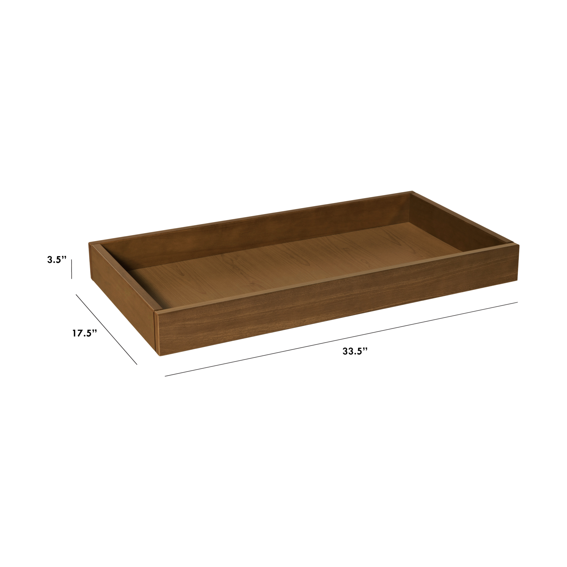 babyletto Universal Removable Changing Tray - Natural Walnut.