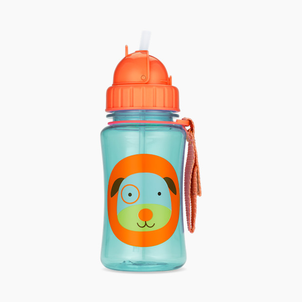 Skip Hop Zoo Straw Bottle - Dog, 12 Oz.