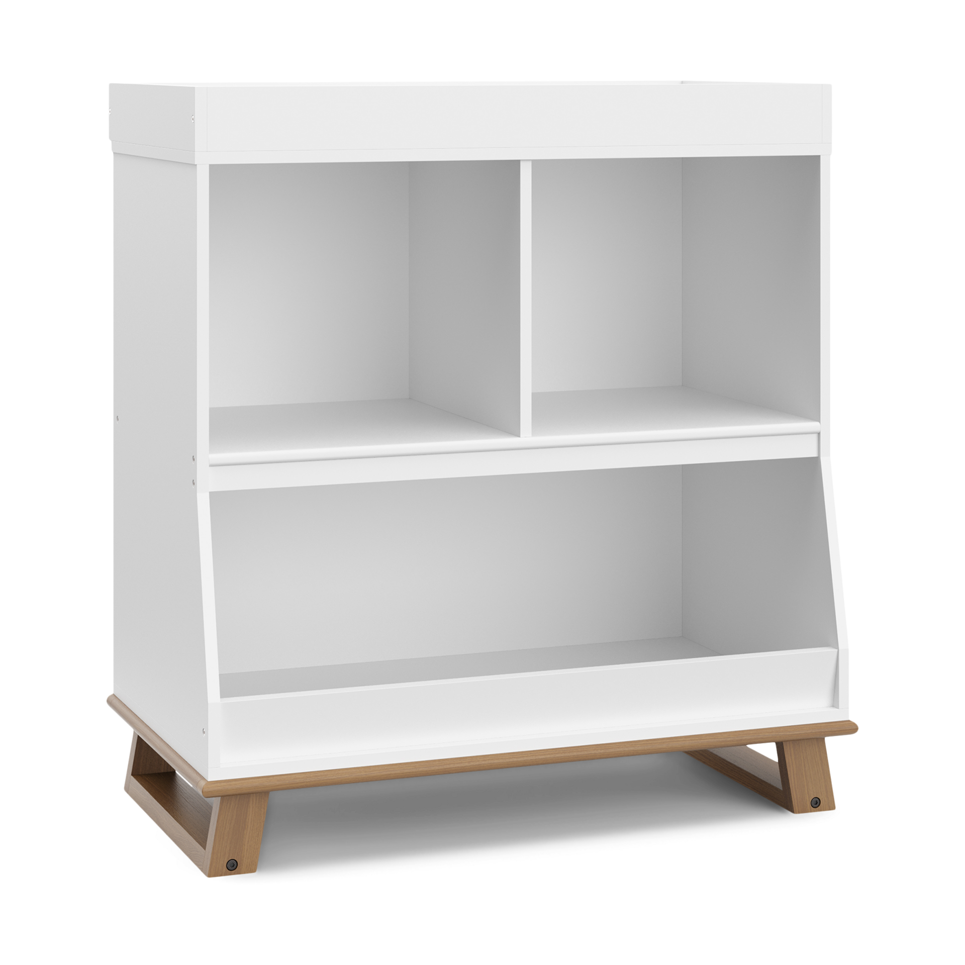 Storkcraft Modern Convertible Changing Table White/Vintage Driftwood