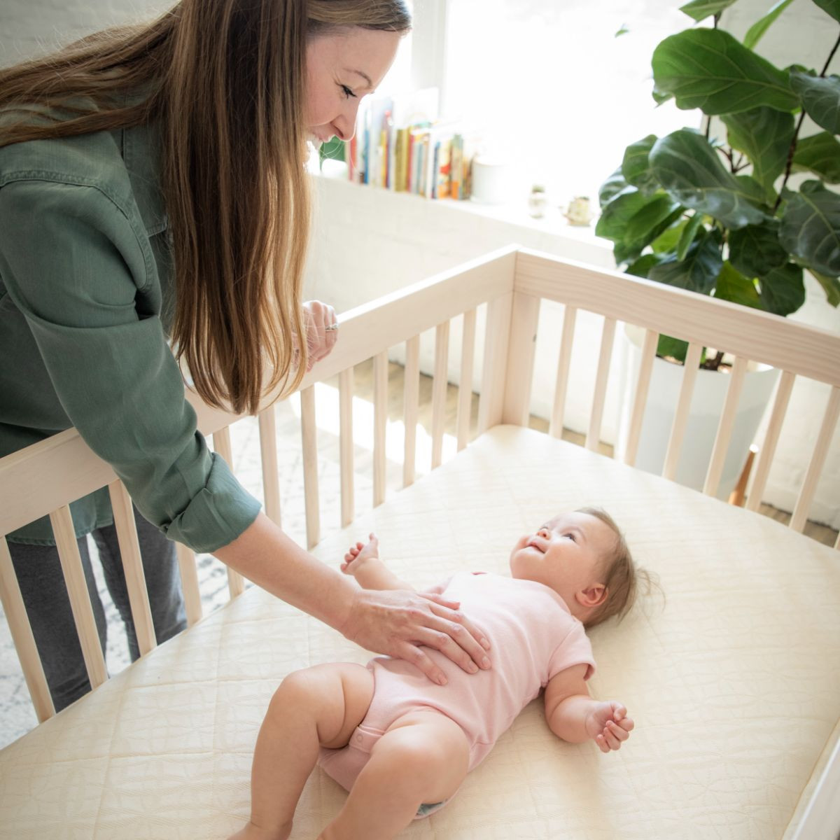 Naturepedic Organic Ultra Breathable Innerspring 2-Stage Baby Crib & Toddler Mattress.