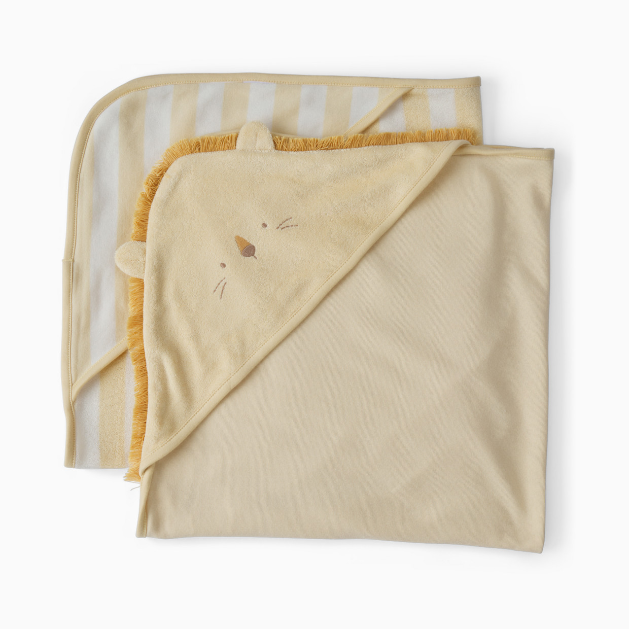 Carter's Hooded Towel (2 Pack) - Yellow Lion, O/S.