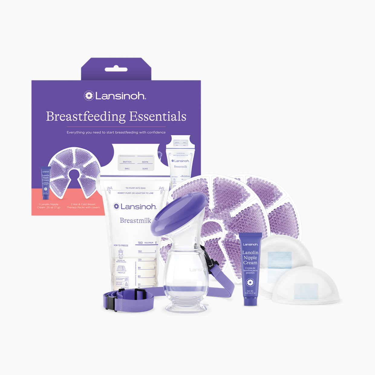 Lansinoh Breastfeeding Essentials Kit for Nursing Moms.