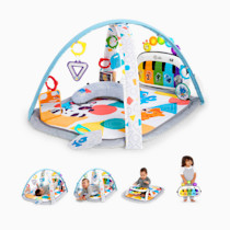 Baby Einstein 4-in-1 Kickin' Tunes Music and Language Play Gym and Piano Tummy Time Activity Mat