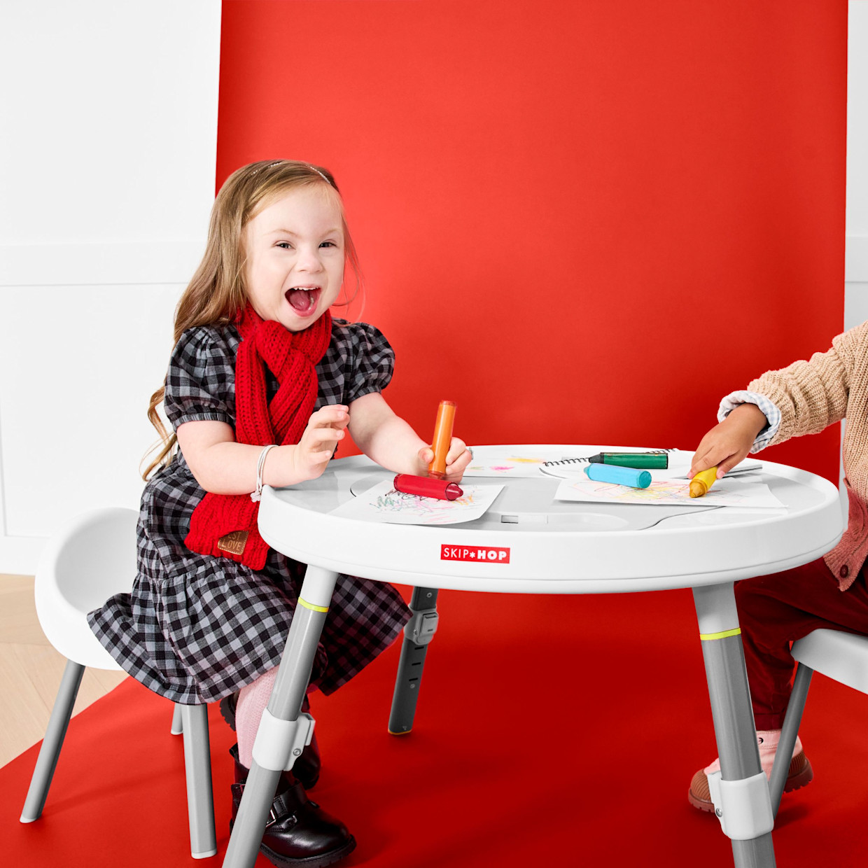 Skip Hop 3-Stage Activity Center and Kid Chairs Bundle - Silver Lining Cloud.