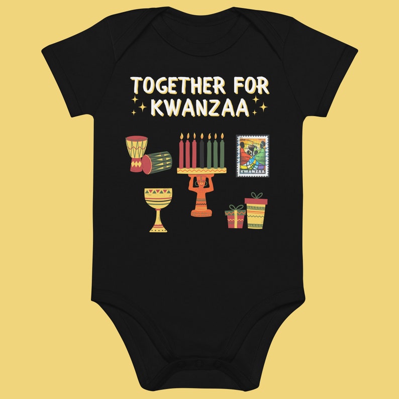 ShopWithLeslieBlog Organic Cotton Together for Kwanzaa Bodysuit.
