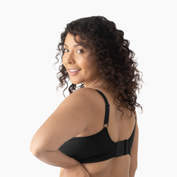Kindred Bravely Simply Sublime Seamless Nursing Bra For Breastfeeding - Black, X-Large-Busty.