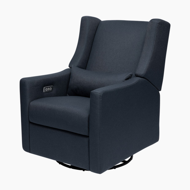 babyletto Kiwi Electronic Recliner and Swivel Glider - Performance Navy Eco Twill.