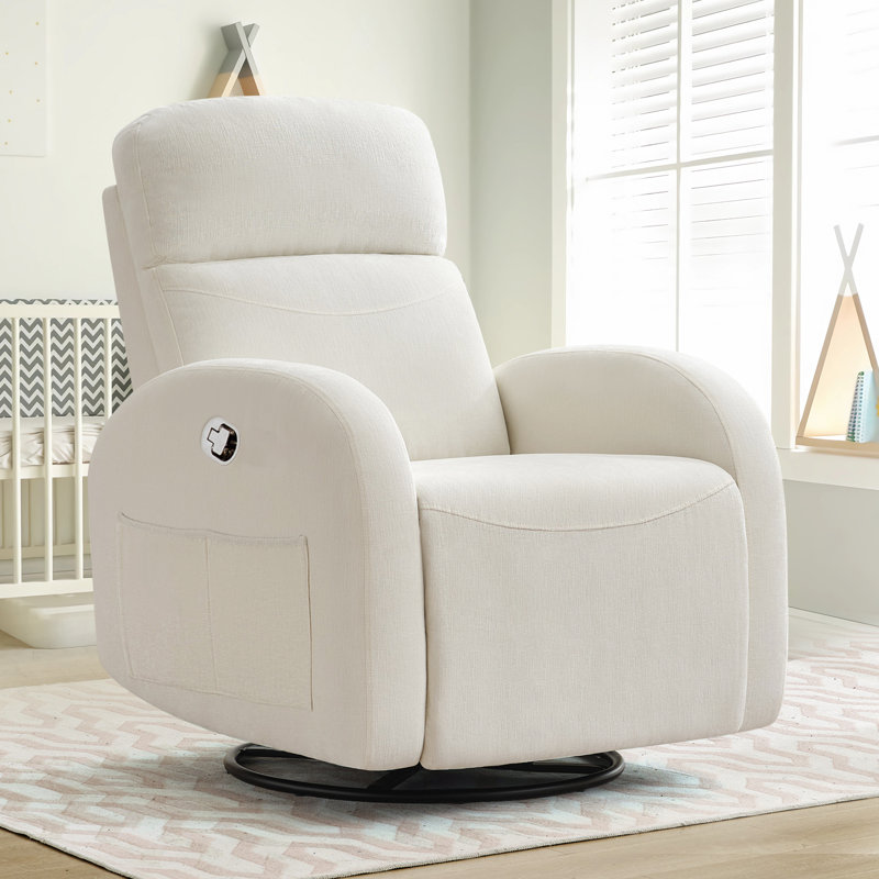 Latitude Run Delba Manual Nursery Recliner Swivel Rocker Chair.