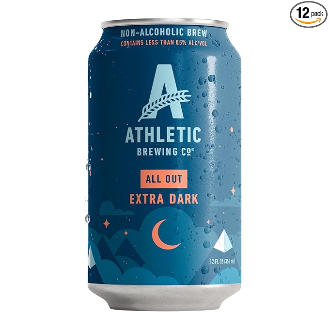 Athletic Brewing Company  All Out Extra Dark Non-Alcoholic Brew.