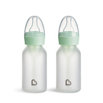 Bond™ Silicone Glass Bottle 4oz or 8oz, 2pk | Munchkin