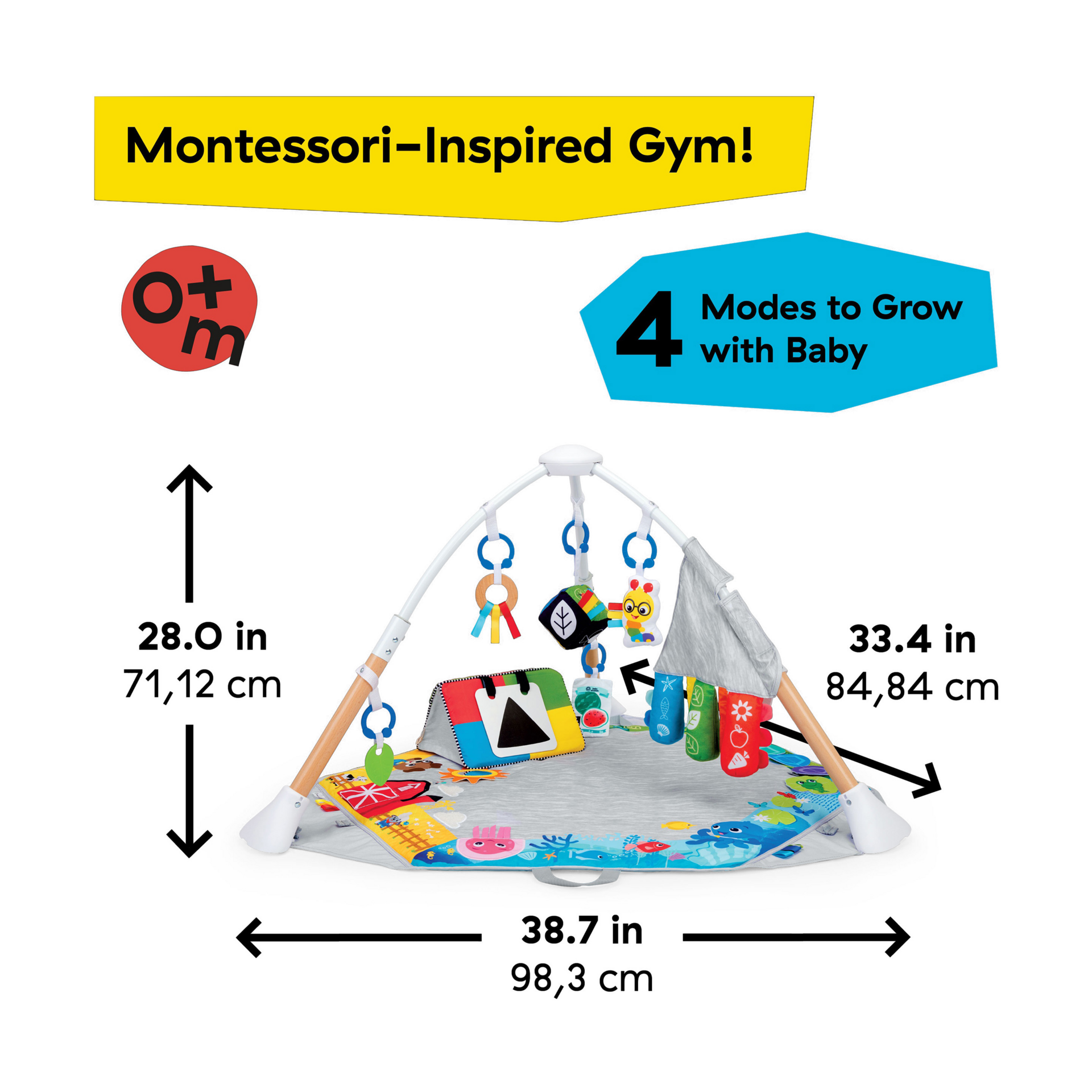 Baby Einstein Discover More 4-in-1 Developmental Play Gym & Activity Mat.