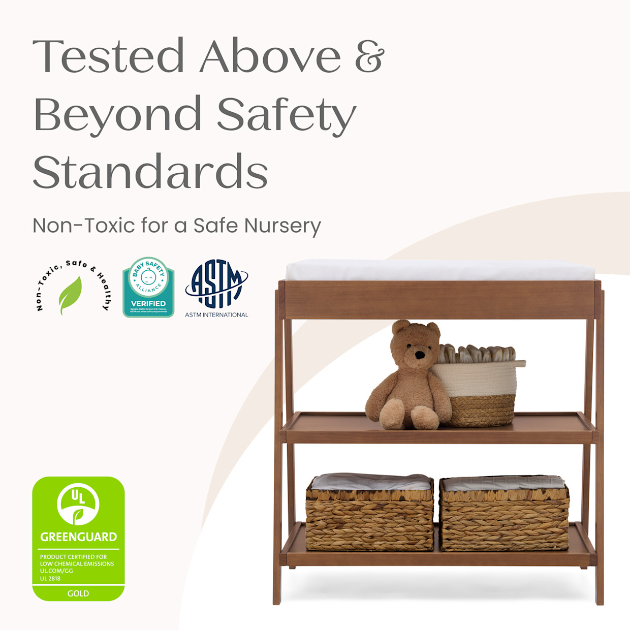 Delta Children Scout Changing Table - Chestnut.