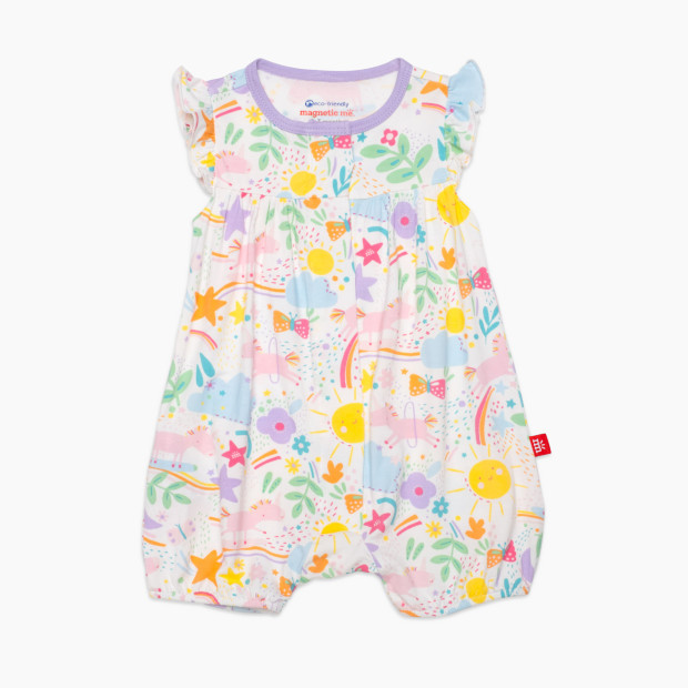 Magnetic Me Modal Magnetic Romper - Sunny Day Vibes, 0-3 M.