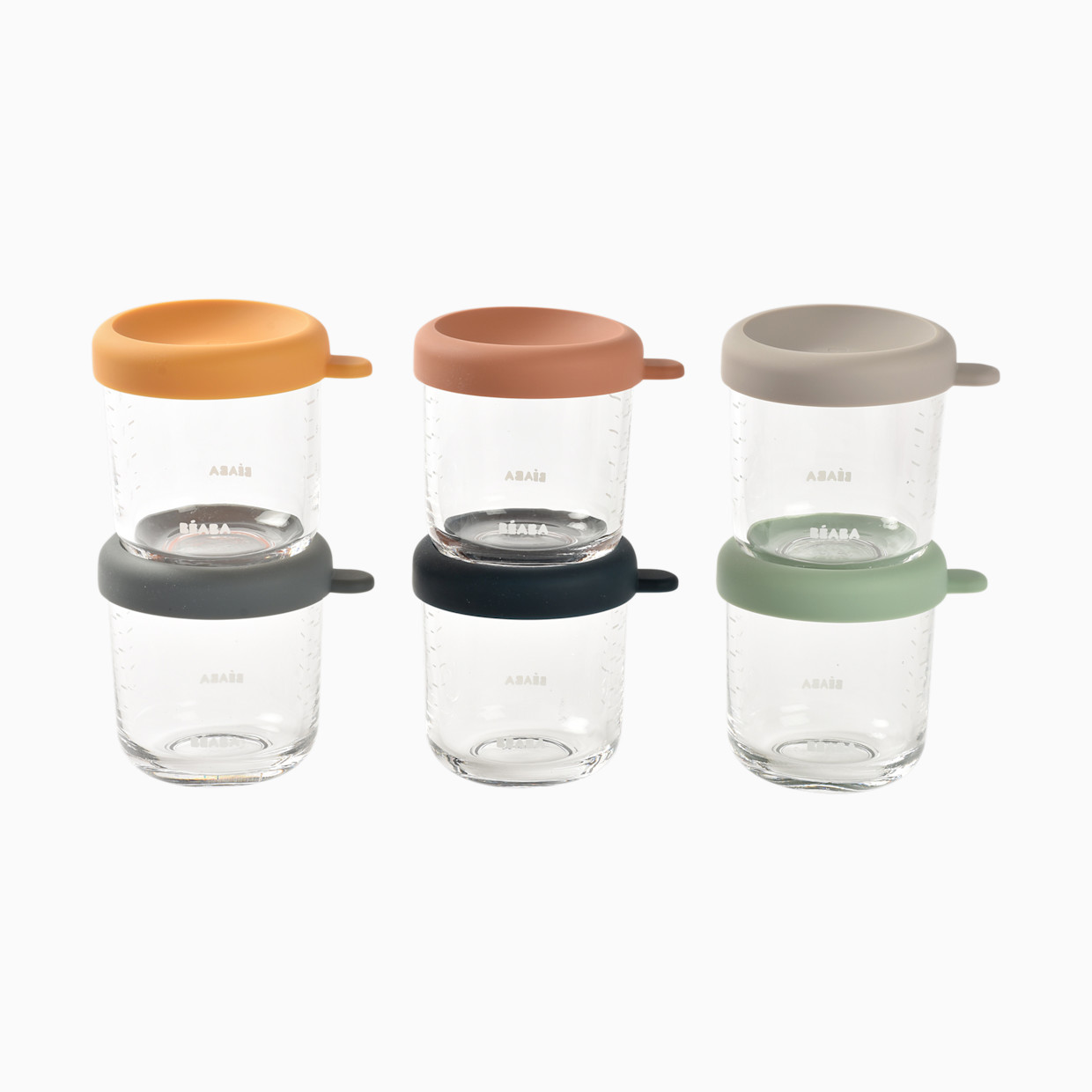 Beaba Glass Baby Food Jars - Sunrise, 8 Oz, 6.