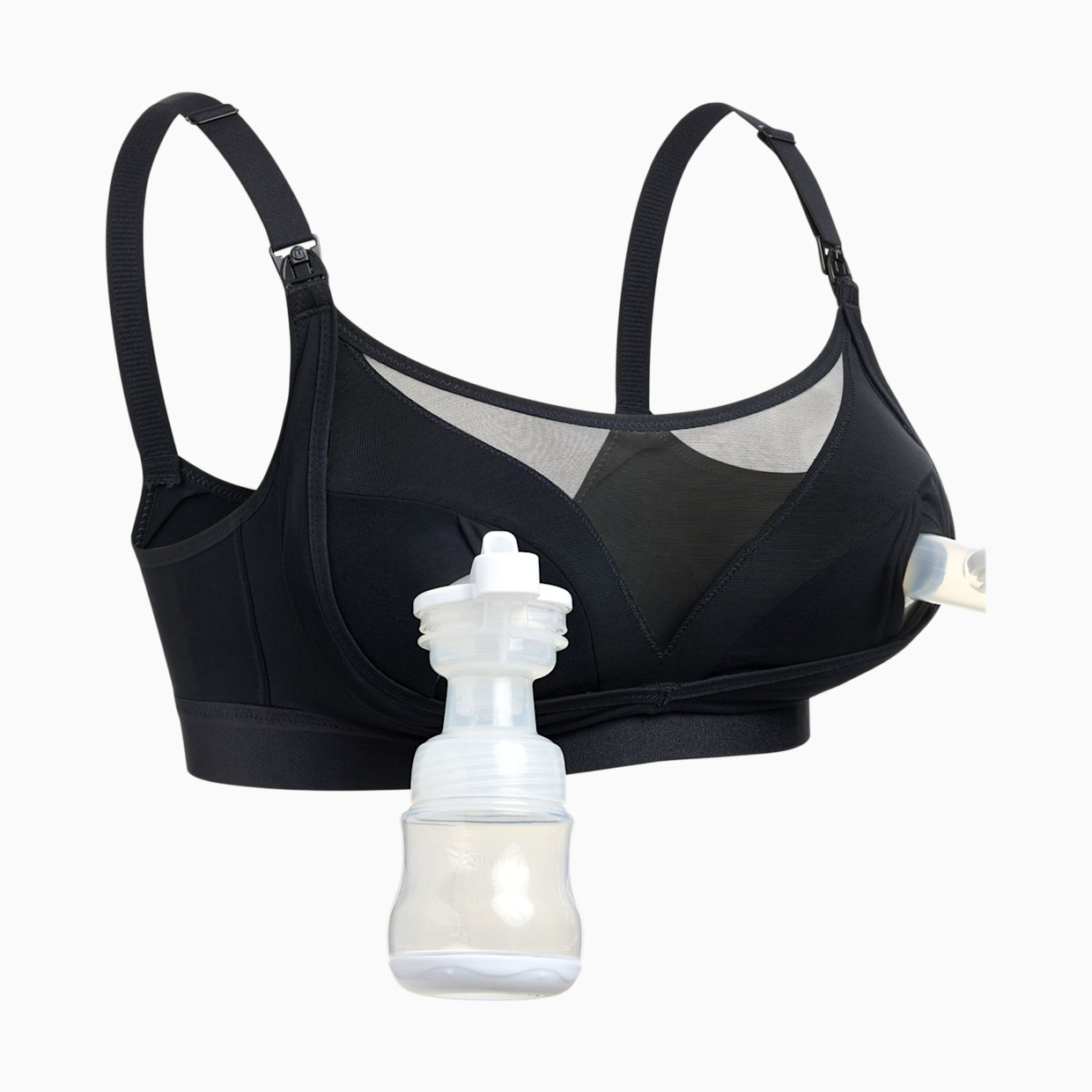 Momcozy Mesh Pumping Bra - Black, 2 Xl.