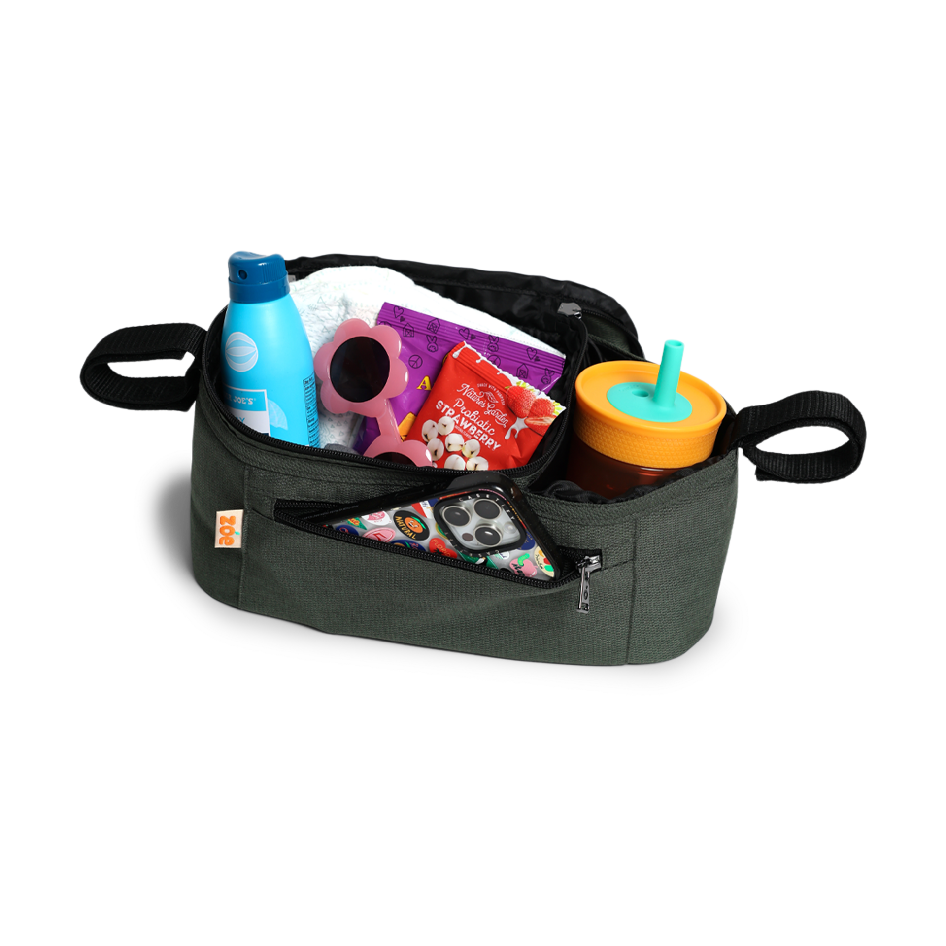 Zoe Single Stroller Organizer - Fern.