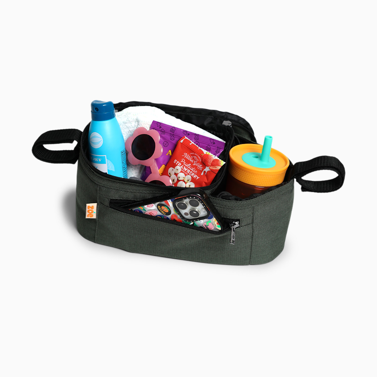 Zoe Single Stroller Organizer - Fern.