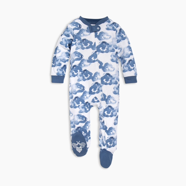 Burt's Bees Baby Organic Sleep & Play Footie Pajamas - Moonlight Clouds, 0-3 Months - $14.35.