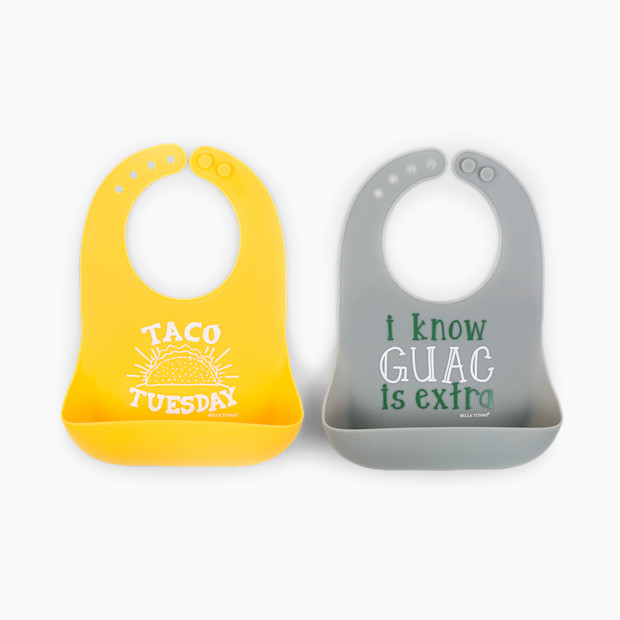 Bella Tunno Wonder Bib (2 Pack) - Taco Tuesday + Guac Is Extra.