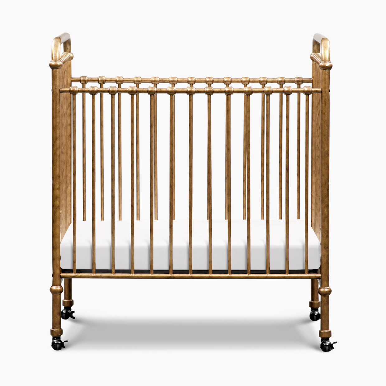 Namesake Abigail 3-in-1 Convertible Mini Crib - Vintage Gold.