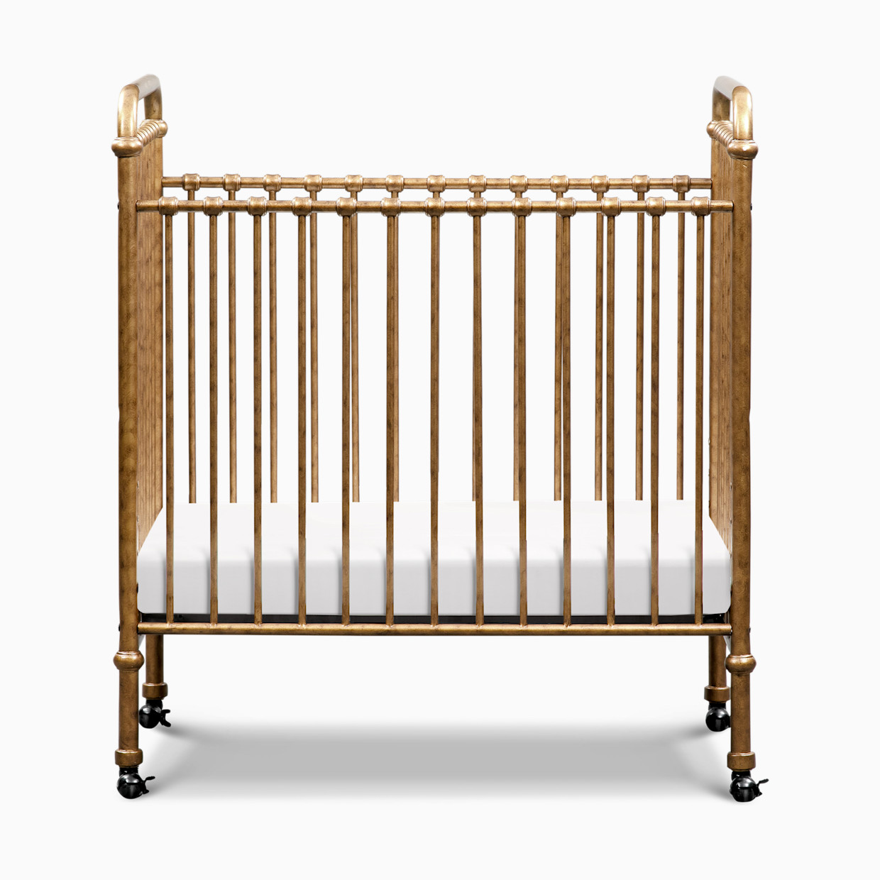 Namesake Abigail 3-in-1 Convertible Mini Crib - Vintage Gold.