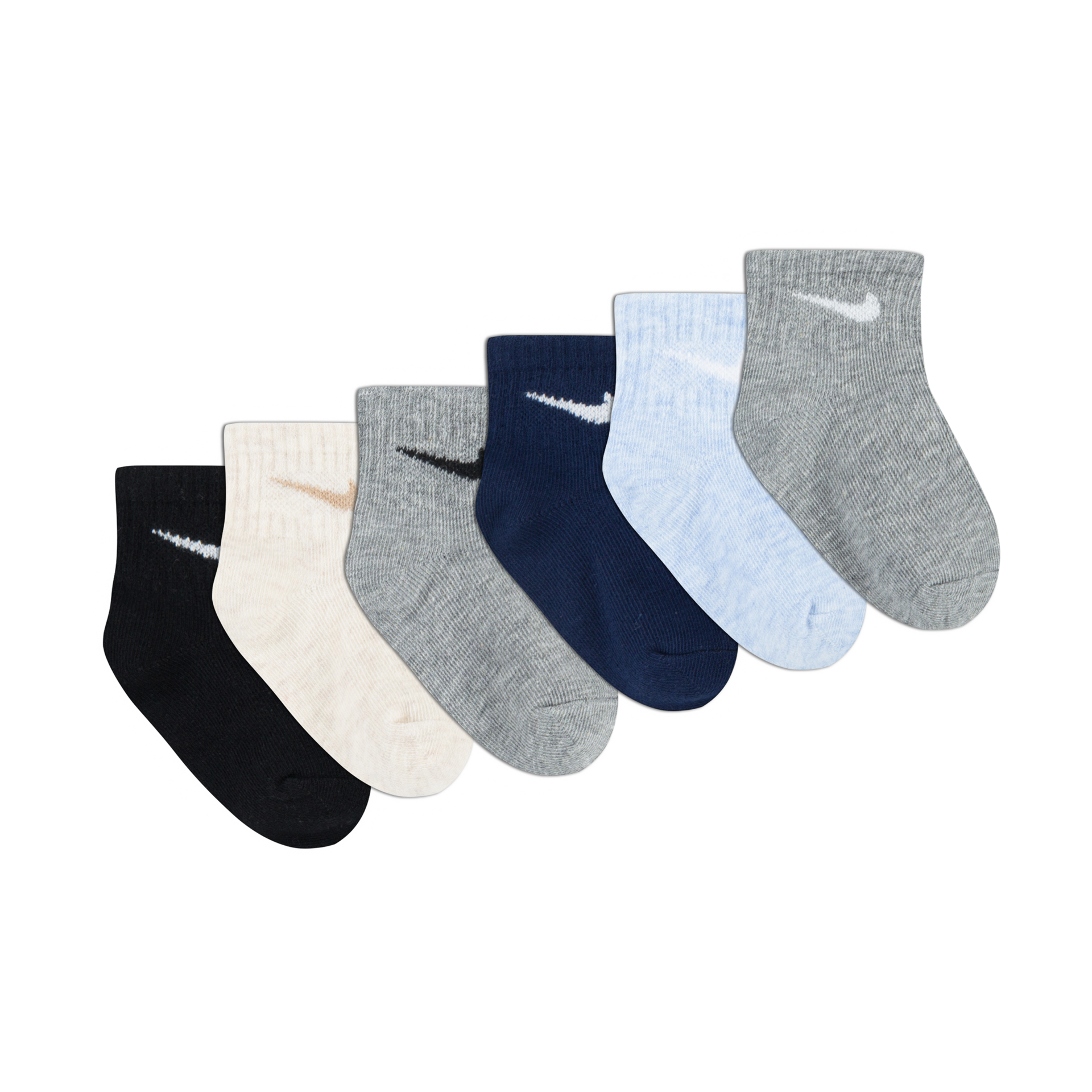 Nike Swoosh Ankle Socks (6 Pack).