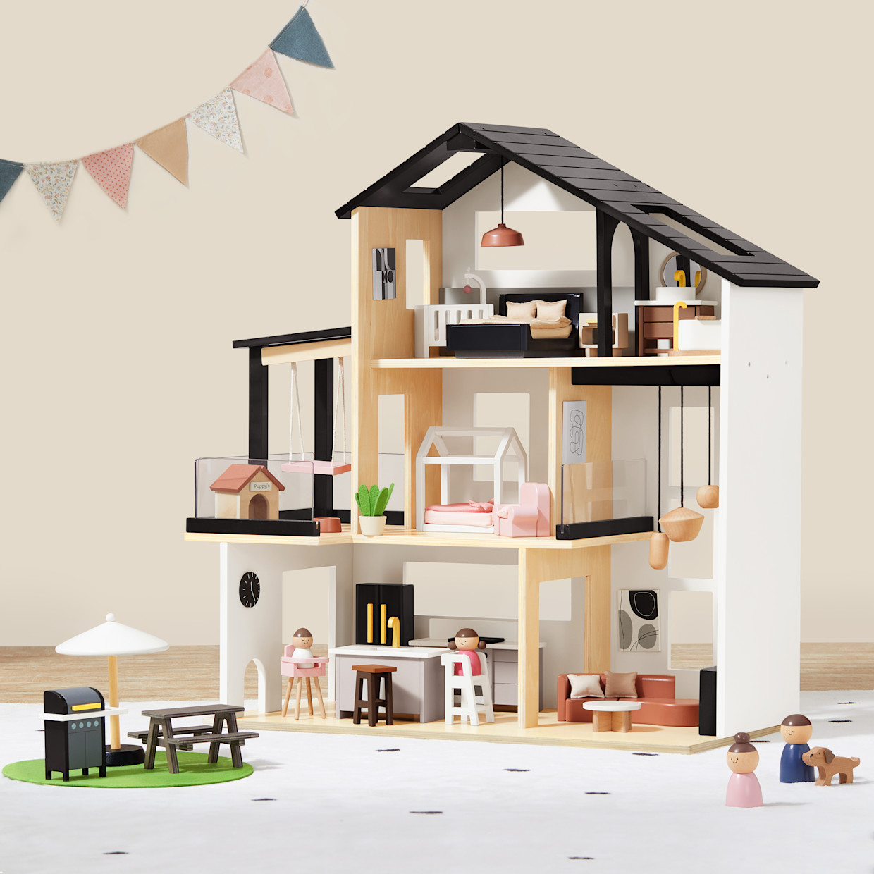 Tiny Land Modern Family Dollhouse.
