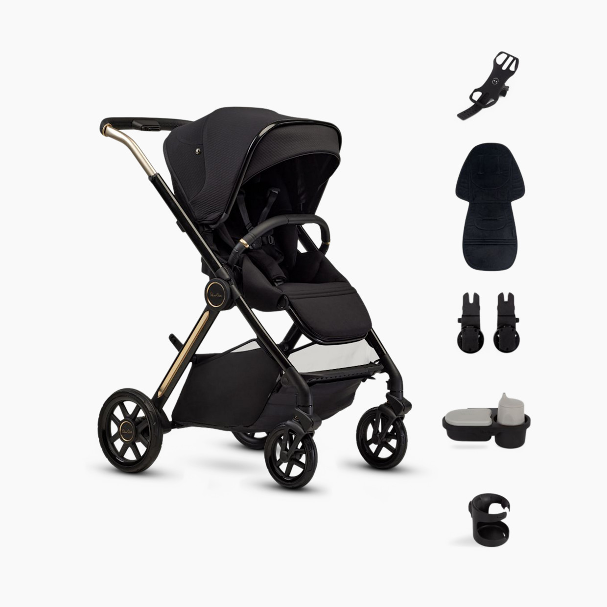 Silver Cross Reef 2 Stroller and Accessory Bundle - Espresso.