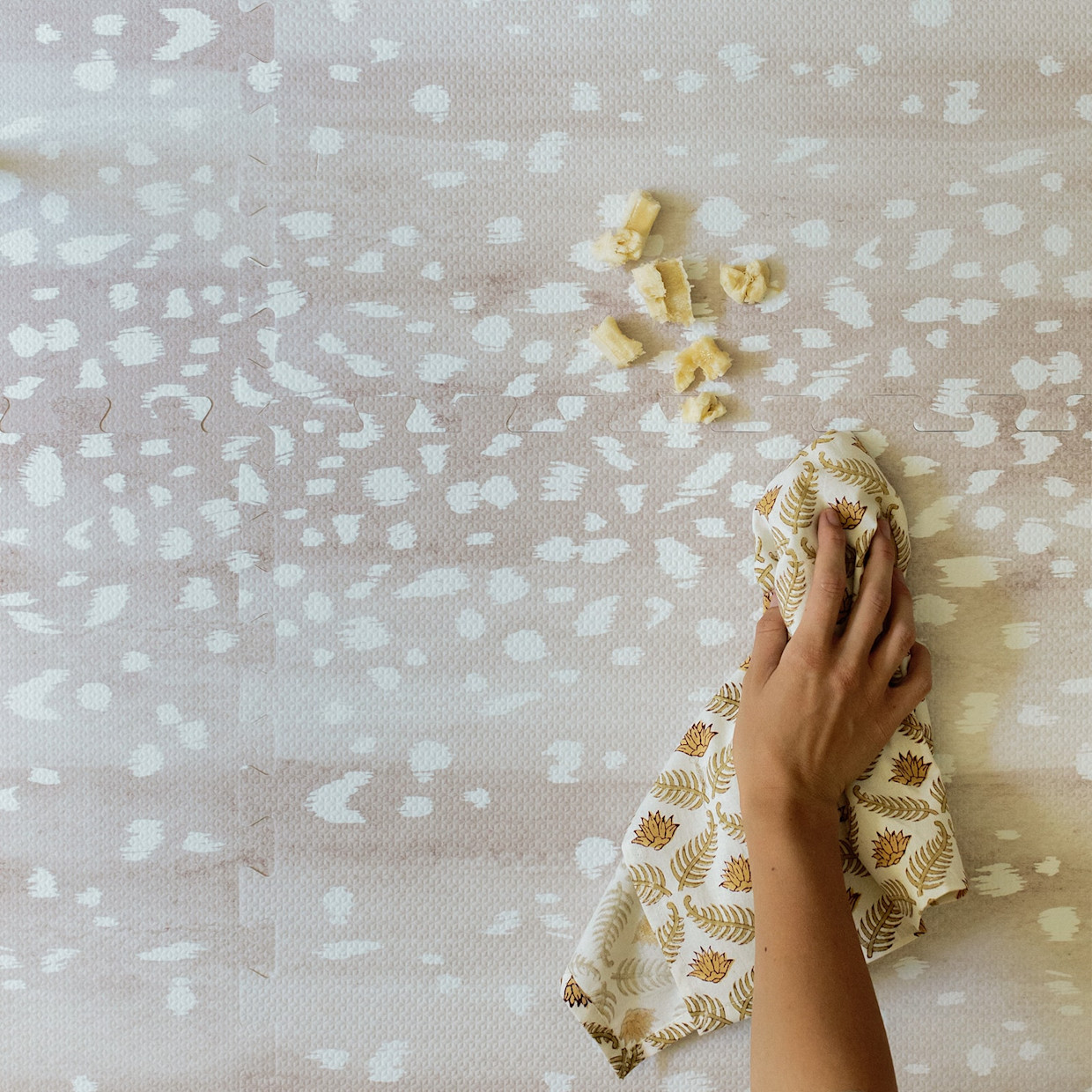 House of Noa Little Nomad Play Mat | Fawn - Brown, 8X8.