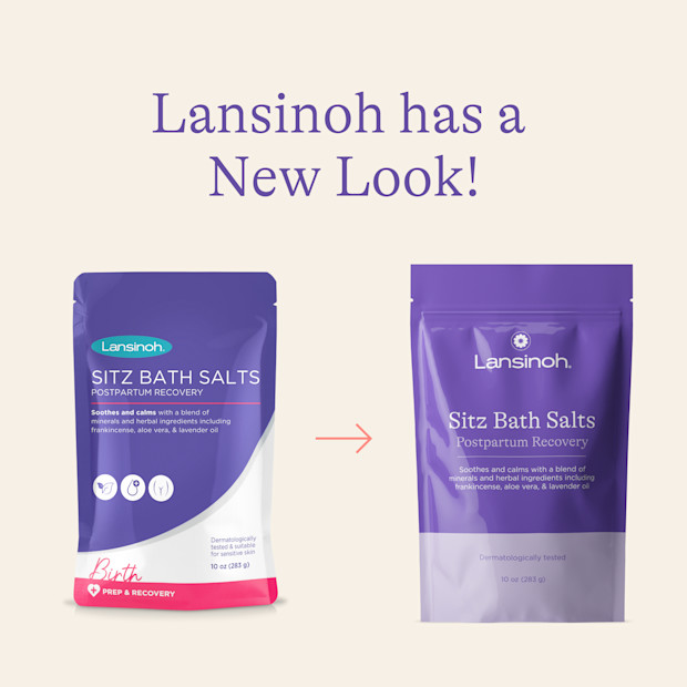 Lansinoh Sitz Bath Salts for Postpartum Recovery.